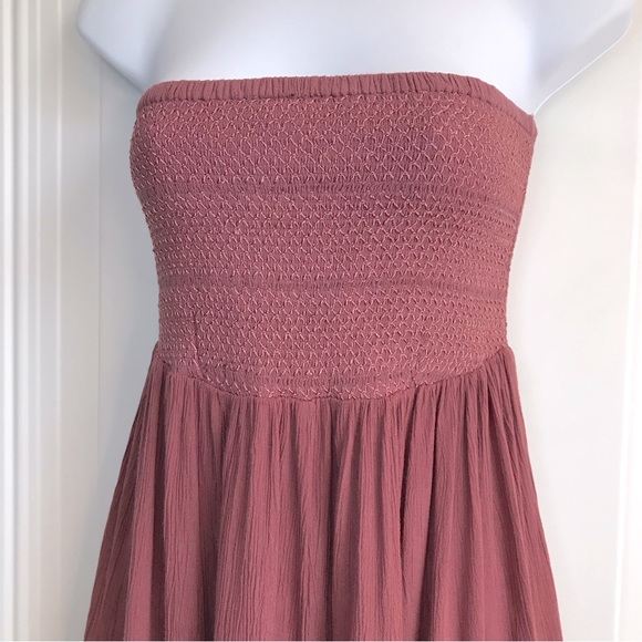 Lua Nova Pants - Lua Nova Earthbound Trading boho mauve strapless tube top jumpsuit sz S NWOT